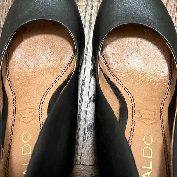 Aldo Black Pump Round Toe Stilletto - Picture 7 of 11